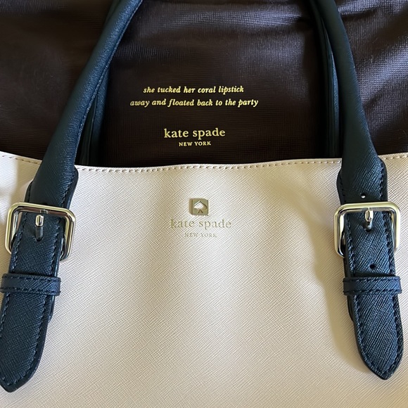 Kate Spade Computer Bag- Like New. Colors Blush/Black - Picture 2 of 4